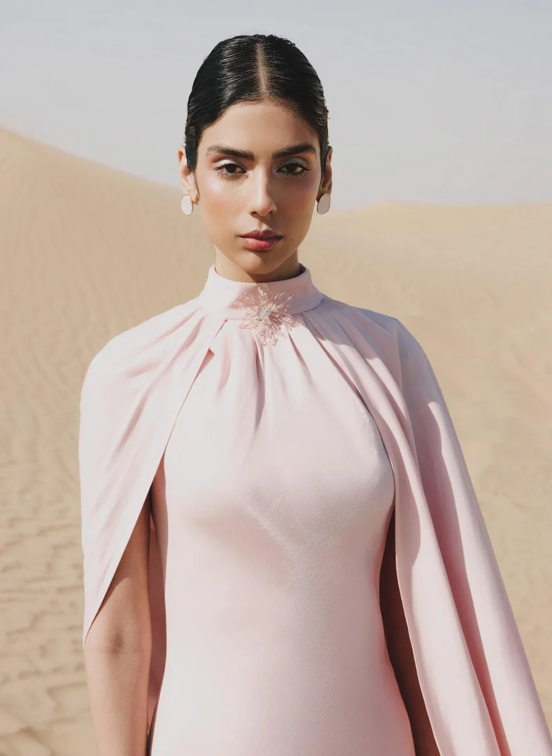 Lichi  Maxi viscose dress with floor-length cape for Women | Best Price UAE